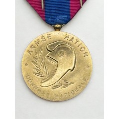 Médaille de la Défense Nationale - Or - Agrafe Missions d'Assistance Extérieure