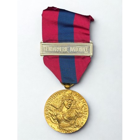 Médaille de la Défense Nationale - Bronze - Agrafe Gendarmerie Nationale