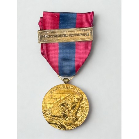 Médaille de la Défense Nationale - Bronze - Agrafe Gendarmerie Nationale