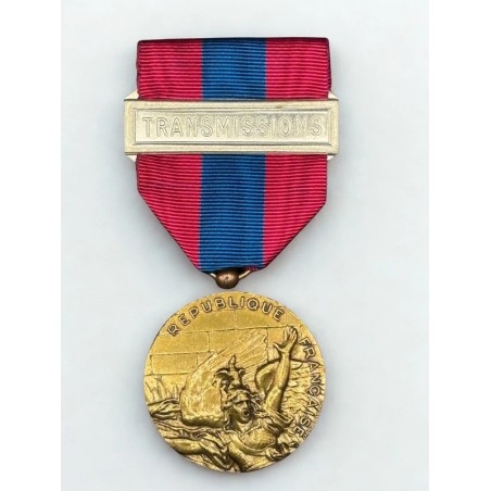 Médaille de la Défense Nationale - Bronze - Agrafe Transmissions