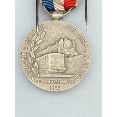 Médaille d’honneur des chemins de fer  - Echelon Argent